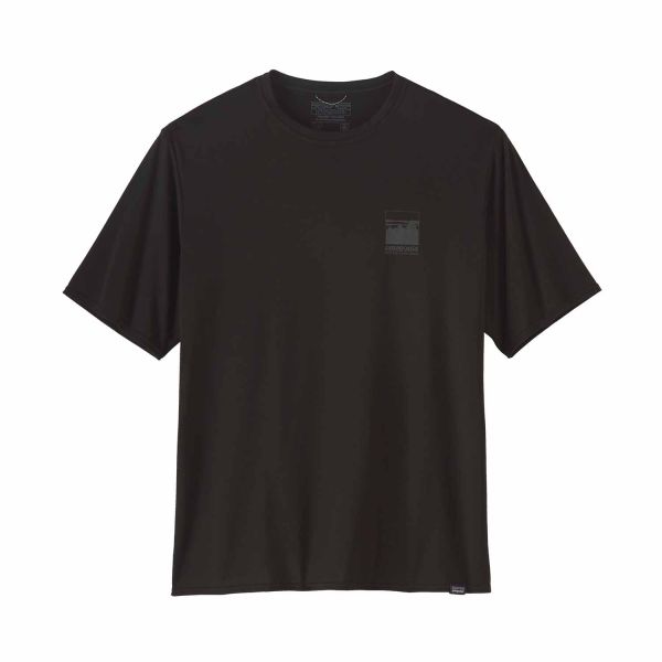 Patagonia Men's Capilene® Cool Daily Graphic Shirt Alpine Icon Black