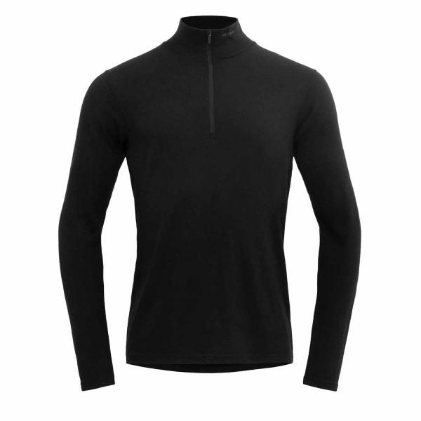 Devold Jakta Merino 200 Zip Neck Man Black