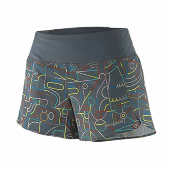 Patagonia W's Strider Pro Shorts - 3½" Lose Yourself Outline: Nouveau Green