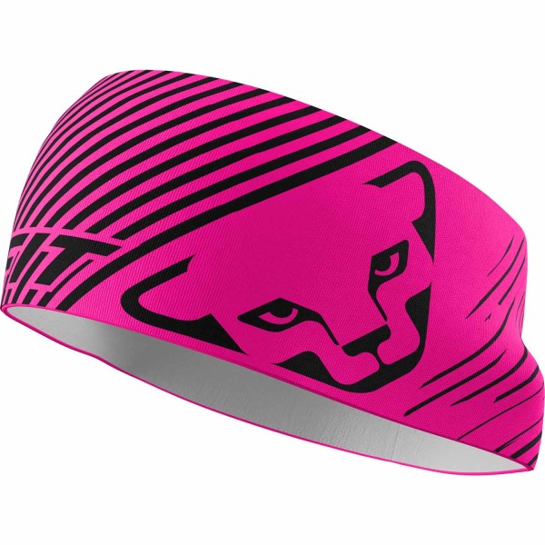 Dynafit Graphic Performance Headband Pink Glo/Black Out STRIPED