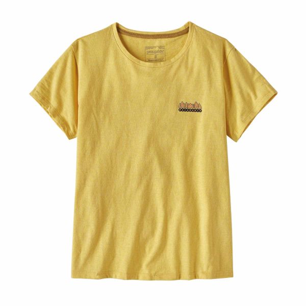 Patagonia W'S Fitz Roy Wild Responsibili-Tee - Damen T-Shirt - Milled Yellow