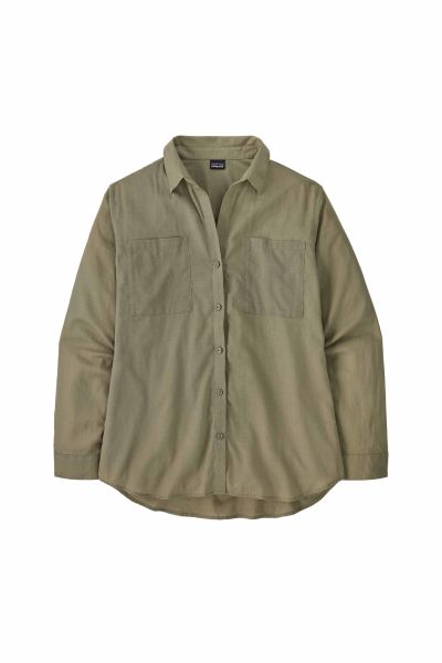 Patagonia W's LW A/C Buttondown River Rock Green