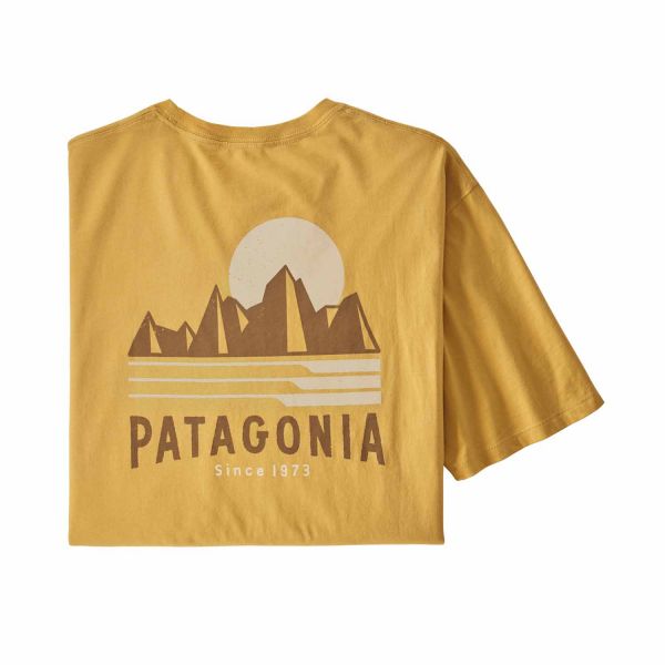 Patagonia M's Tube View Organic T-Shirt mountain yellow