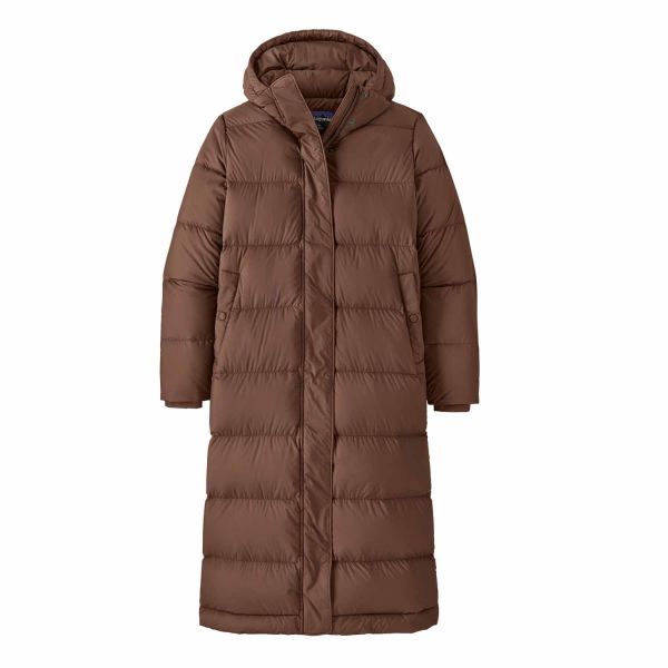 Patagonia W's Silent Down Long Parka Molasses Brown