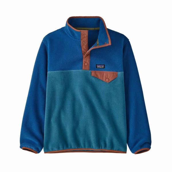 Patagonia K'S Lw Synchilla Snap-T Pullover Wavy Blue