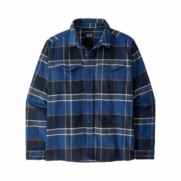 Patagonia M's Fjord Flannel Shirt Cycles: Sunken Blue