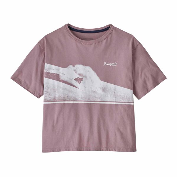 Patagonia W's Cloudcarver Easy Cut Organic T-Shirt Stormy Mauve