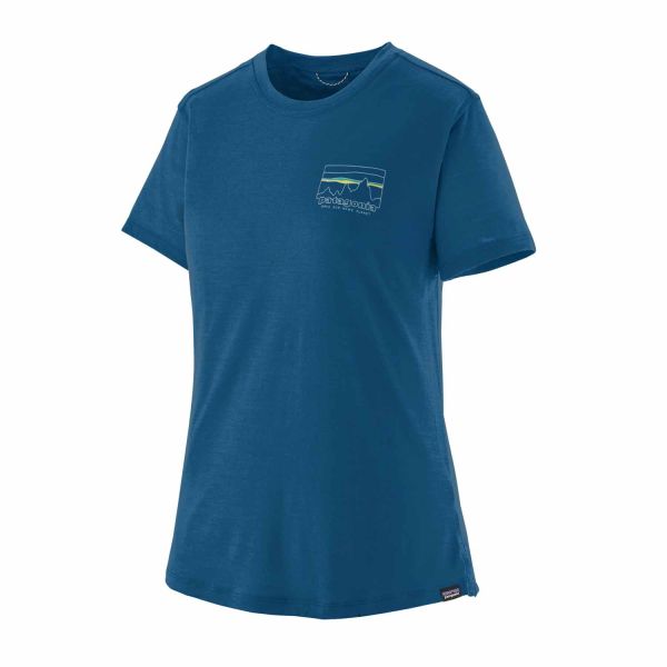 Patagonia Women´s Cap Cool Merino Graphic Shirt ´73 Skyline: Endless Blue