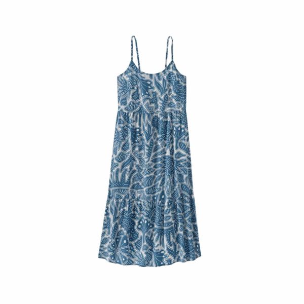 Patagonia Women's Tidal Threads Dress Bees and Flowers: Still Blue