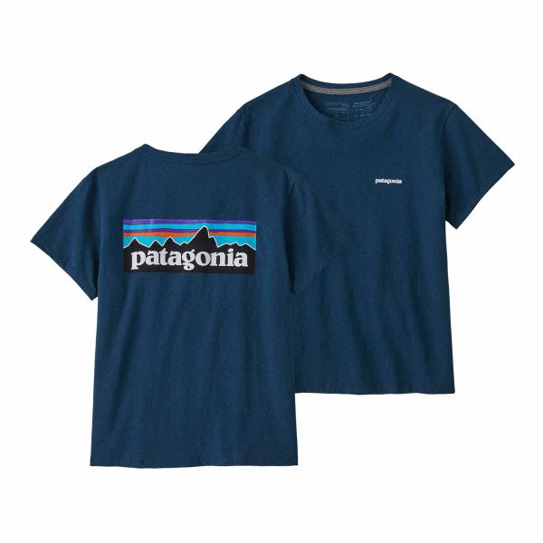 Patagonia Women's P-6 Logo Responsibili-Tee® Tidepool Blue