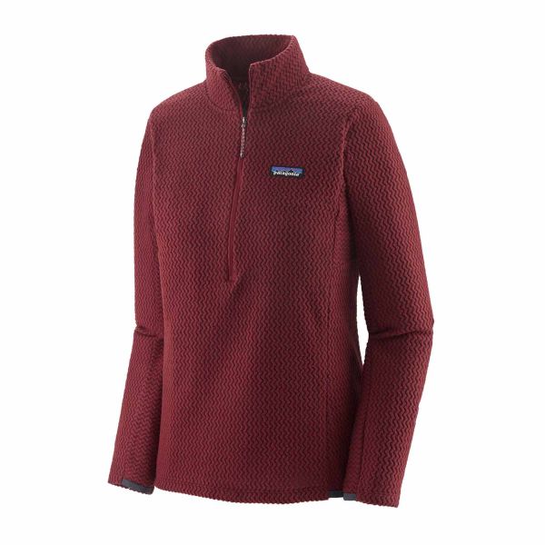 Patagonia W's R1 Air Zip Neck Sequoia Red