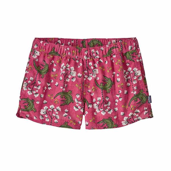 Patagonia Women's Barely Baggies™ Shorts (2 1/2 Inch Innenbeinlänge) Cotton Ball Gators - Ultra Pink