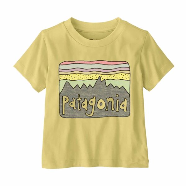 Patagonia Baby Fitz Roy Skies T-Shirt Milled Yellow