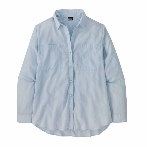 Patagonia W's LW A/C Buttondown Fleck Blue